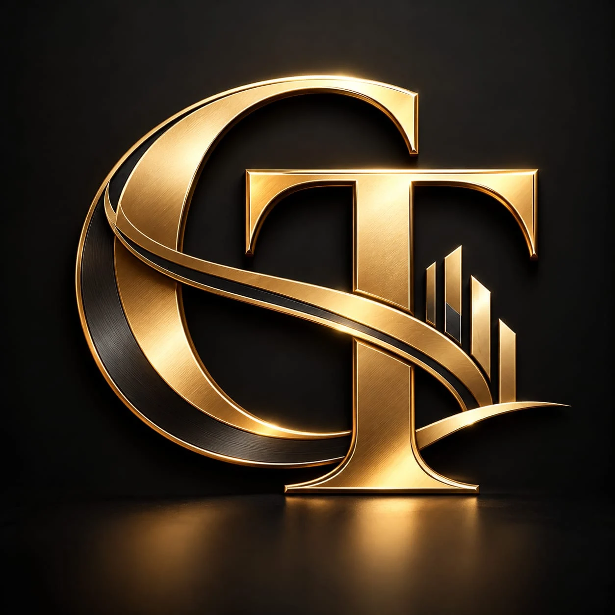 Monogramma CT dorato